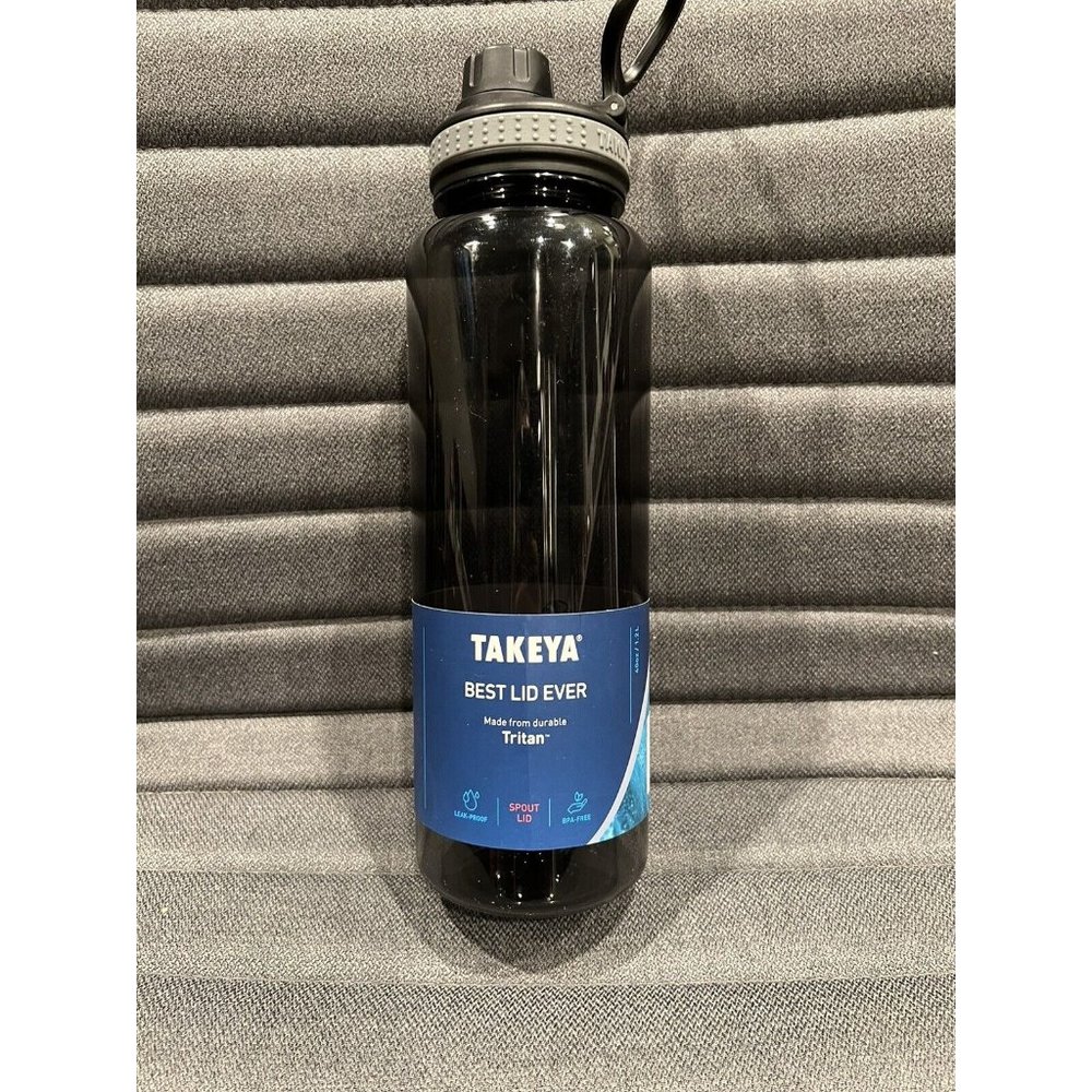 Takeya Tritan Sports Water Bottle With Spout Lid Black 40oz
